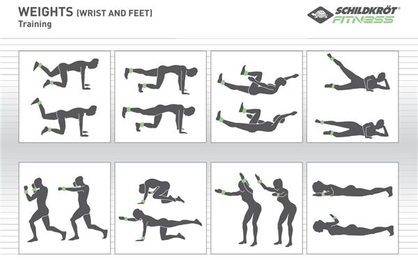 Schildkrot Fitness uteži za zapestja in gležnje 0,5 kg