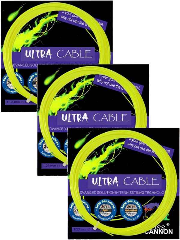 3 x Tenis Struna Weiss Cannon Ultra Cable