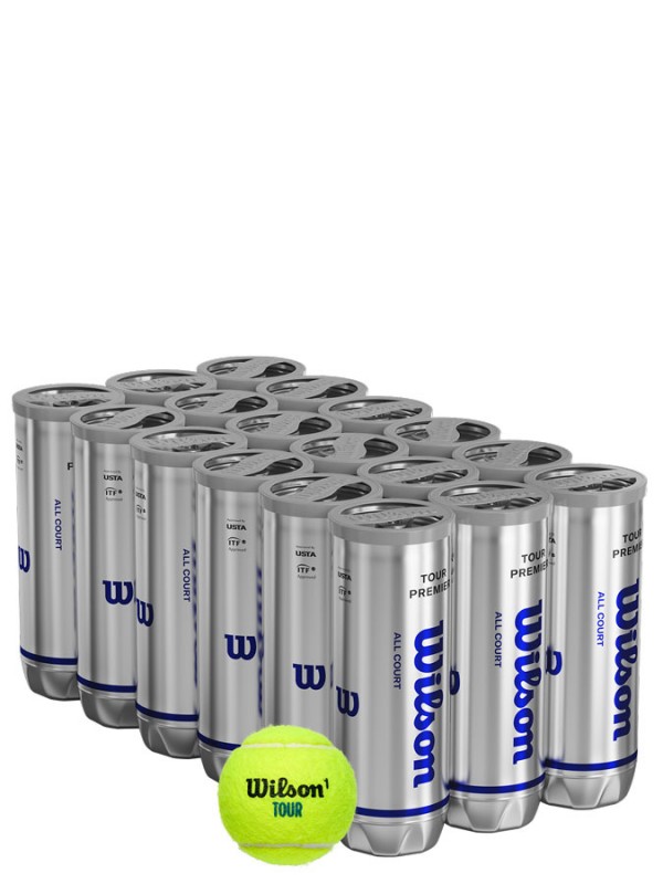 Karton Tenis žogic Wilson Tour Premier (72 žog)
