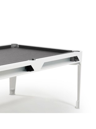Cornilleau Hyphen biljard miza – bela z light grey podlogo